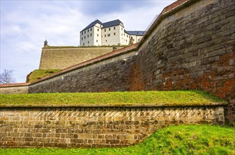 View from outside of the Georgenburg and part of the fortress walls