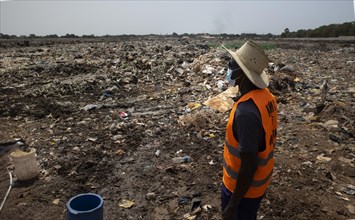 Wild rubbish dump in Africa