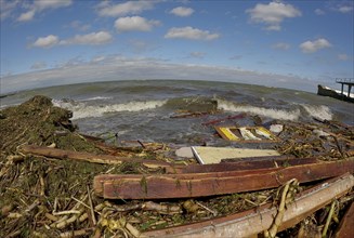 Floating debris has reached the Black Sea beaches in Odessa