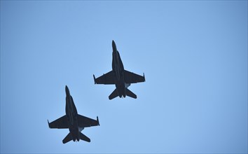 Fighter aircraft F18 during a Nato exercise