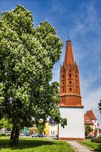 Tower of the former village church of Letschin