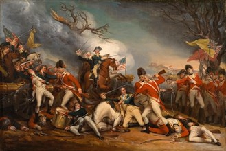 The death of General Mercer at the Battle of Princeton on 3 January 1777
