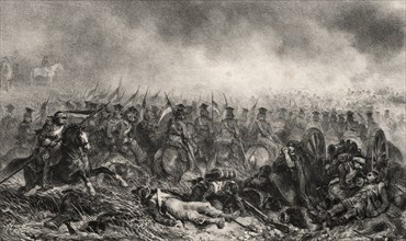 Last Charge of the Red Lancers at Waterloo
