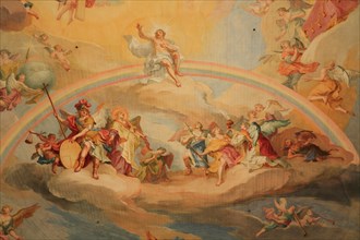 Dome frescoes by Johann Baptist Zimmermann