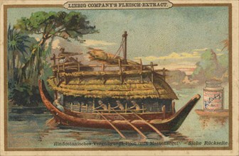 Hindostan pleasure boat with matsail