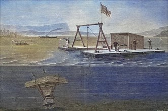 Unterseeischer Schiessversuch auf dem Starnberger See by Sebastian Wilhelm Valentin farmer
