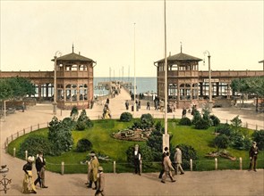 Spa garden and landing stage in Sopot