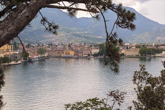 The town of Riva del Garda on Lake Garda Trentino Northern Italy Europe