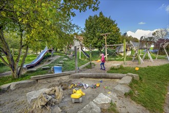 Children's playground with sandpit