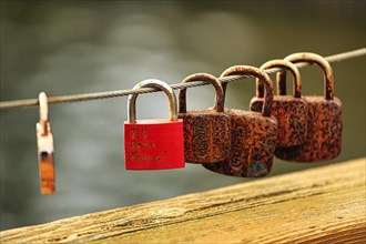 Rusty love locks
