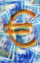 Euro symbol on French banknotes