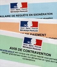 Contravention notice France