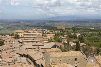 View of the roofs of Volterra