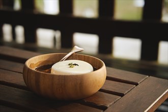 A bowl of delicious tofu pudding