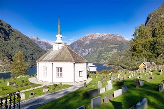 Geiranger Church on the Geirangerfjord