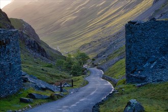 Honister Pass at sunset