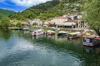 Excursion boats on the Crnojevic River