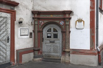 Historic door from 1681 of the Old Castle