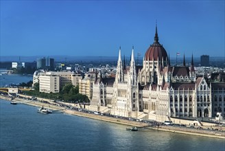 View of Parliament building in Budapest