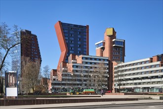 Modern and Soviet buildings in Klaipeda