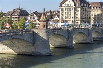 The Middle Bridge and the Rhine in Basel