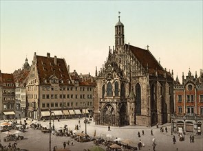 Market Square and Church of Our Lady in Nuremberg