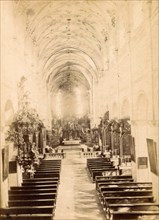 Interior view of Bamberg Cathedral in 1860