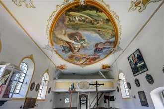 Gallery and ceiling frescoes