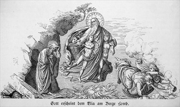 God appears to Elijah on Mount Horeb