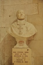 Monument and bust of Archbishop Marie Dominique Auguste Sibour