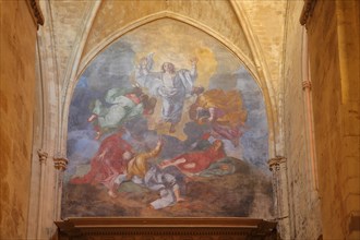 Painting Transfiguration by Jean Daret in St-Sauveur Cathedral