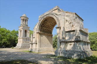 Ancient Roman Triumphal Arch and Mausoleum