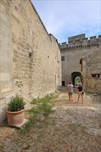 Courtyard of the historic Fort Saint-André