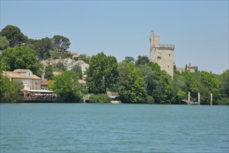 View over the Rhone on historic Tour Philippe le Bel