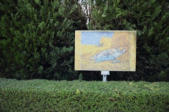 Museum Circut van Gogh with painting replica The Siesta by Vincent van Gogh