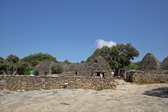 Historic stone huts in the Village des Bories