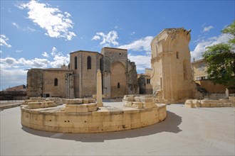 UNESCO Romanesque excavation site and former upper church at St Aegidius Church