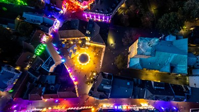 Recklinghausen lights up from the air