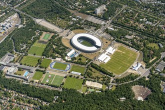 Aerial view of the Olympiagelände Berlin