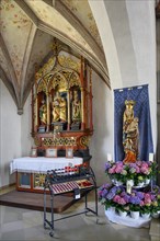 Side altar with Madonna figure