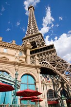 Replica of Eiffel Tower at Paris Hotel in Las Vegas