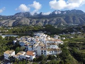 Aerial view of the village of Altea La Vella