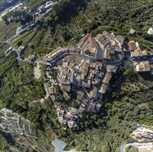 Aerial view of the village of Altea La Vella