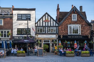 Traditional pubs in the market place of Salisbury