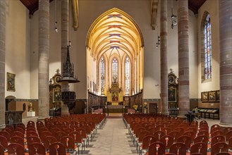 Interior of the Dominican Church in Colmar