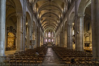 Interior of St John's Cathedral in Besancon