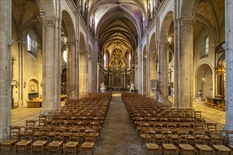 Interior of St John's Cathedral in Besancon