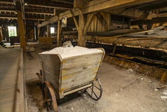 Carts with salt in the Great Saltworks of Salins-les-Bains