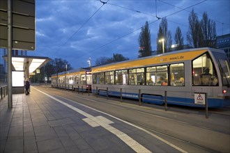 Early morning trams at the main station