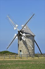 Traditional windmill at the Pointe du Van